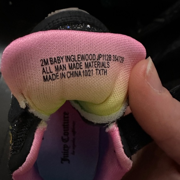 Juicy Couture Baby Sneakers- Size 2M - Picture 5 of 5